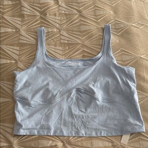 PINK Victoria's Secret Light Blue Crop Bra Top
